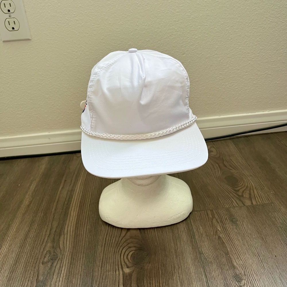 White Cap with Embroidered Logo - Picture 2 of 9